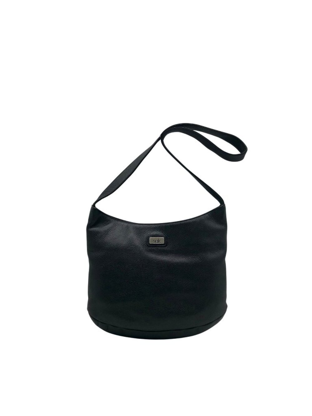 The Sak Black Pebbled Leather Hobo Bag